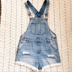 Wild Fable Denim Overall Shorts Free People Style